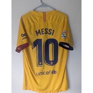 Barcelona Messi 2019/20 Away Jersey Large La Liga Patched